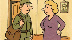 Dowcip: Syn pani Braun wraca z wojska…