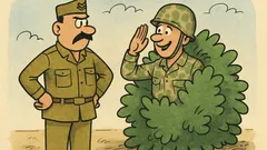 Dowcip: Sierżant mówi żołnierzowi, że go nie widział