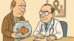 Dowcip: Przychodzi facet ze złotą rybką do onkologa