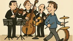 Dowcip: Jak nazywa się ktoś przy muzykach?