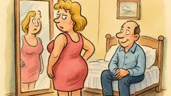 Dowcip: Żona przed lustrem pyta męża