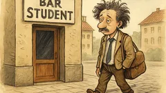 Dowcip: Student nie Einstein, ale bary zna