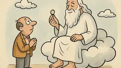 Dowcip: Śmiertelnik pyta Boga o milion