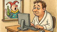 Dowcip: Józek otwiera Outlooka w karnawale