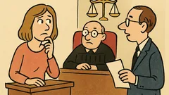 Dowcip: Na sali sądowej—ile lat ma pozwana?