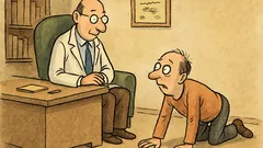 Dowcip: do gabinetu psychiatry wpełza człowiek