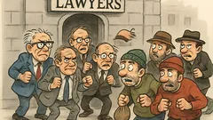 Dowcip: Bandyci przez pomyłkę napadają na prawników