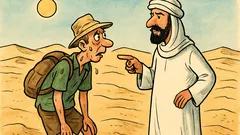 Dowcip: Na pustyni turysta pyta Beduina…