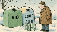 Dowcip: Taki mróz, że butelki po wódce stoją