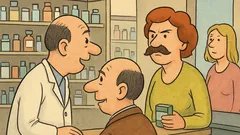 Dowcip: w aptece klient pyta o porost włosów