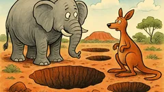 Dowcip: Skrzyżujesz słonia z kangurem...?