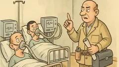 Dowcip: Elektryk wpada na oddział ze sztucznymi płucami