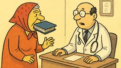 Dowcip: Przychodzi baba do lekarza z książką