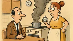 Dowcip: Nie twierdzę, że żona źle gotuje...