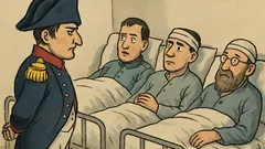 Dowcip: Napoleon odwiedza rannych w szpitalu...
