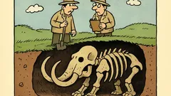 Dowcip: Archeolodzy odnaleźli mamuta dwadzieścia metrów pod ziemią