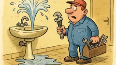 Dowcip: Hydraulik to naprawdę niebezpieczny zawód, bo czasem