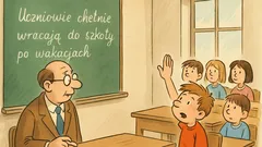 Dowcip: Na lekcji polskiego nauczyciel pyta...
