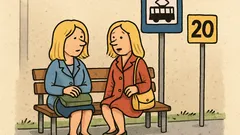 Dowcip: siedzą dwie blondynki na przystanku