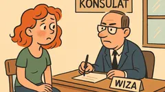 Dowcip: Młoda dziewczyna składa wniosek wizowy