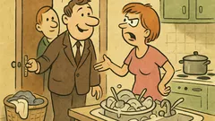 Dowcip: Misiu, zaprosiłem kolegę na kolację...