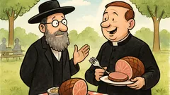 Dowcip: Rabin i ksiądz na pikniku