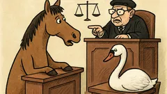 Dowcip: Koń i łabędź się posprzeczali