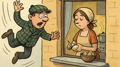 Dowcip: Szkot spada z czwartego piętra…