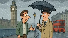 Dowcip: Lipiec, deszcz w Londynie, turysta pyta