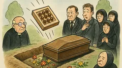 Dowcip: Pogrzeb, a tu nagle huk