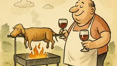 Dowcip: Grillowana jagnięcina tak dobra, że...