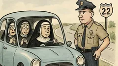 Dowcip: Policjant zatrzymuje trzy zakonnice na autostradzie