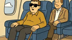 Dowcip: Niewidomy w Teksasie pyta o toaletę