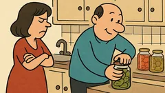 Dowcip: pokłócił się z żoną, więc...