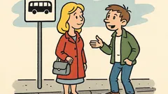 Dowcip: Blondynka długo stoi na przystanku