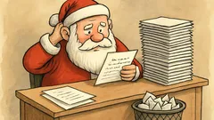 Dowcip: Mikołaj czyta listy od dzieci...