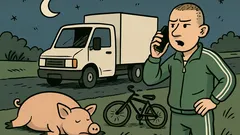 Dowcip: Dresiarz rusza ciężarówką na południe