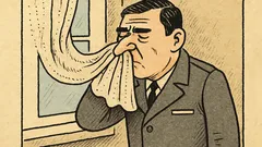 Dowcip: Stirlitz wysmarkał się w firankę