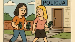 Dowcip: Brunetka i blondynka znalazły granaty