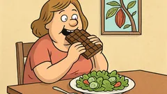 Dowcip: Czekolada to przecież warzywna sałatka, prawda?