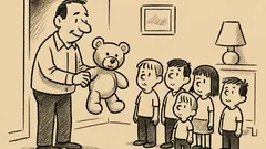 Dowcip: Ojciec piątki dzieci wygrał zabawkę