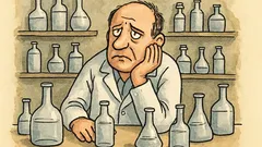 Dowcip: Dylemat chemika: tyle butelek, sucho