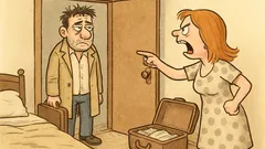 Dowcip: Wraca mąż nad ranem po pokerze