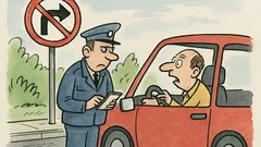 Dowcip: Kierowca pyta policjanta o skręt