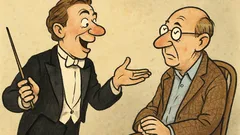 Dowcip: Pewien dyrygent ciągle mówi o sobie