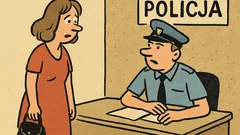 Dowcip: Żona zgłasza zaginięcie męża na policji