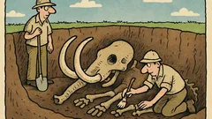 Dowcip: Archeolodzy znaleźli mamuta 20 metrów