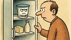 Dowcip: Otwieram lodówkę, a jogurt się gapi