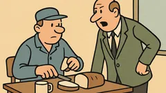 Dowcip: Pośpiesz się, przerwa obiadowa za 20 minut