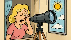 Dowcip: Blondynka dzwoni do męża astronoma